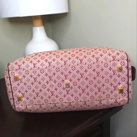 Louis Vuitton Denim Min Lin Josephine GM Bordeaux Monogram, Red - Picture 7 of 11